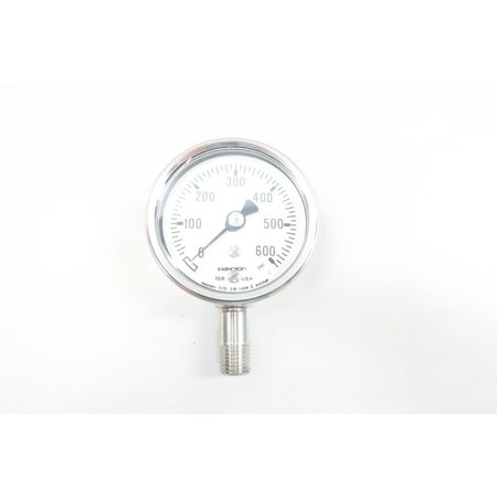 ASHCROFT Duralife 63Mm 1/4In 0-600Psi Npt Pressure Gauge 63-1008S-02L-600